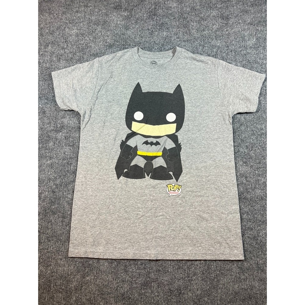 DC Comics Batman Pop! Heroes  Adult M Gray T-Shirt